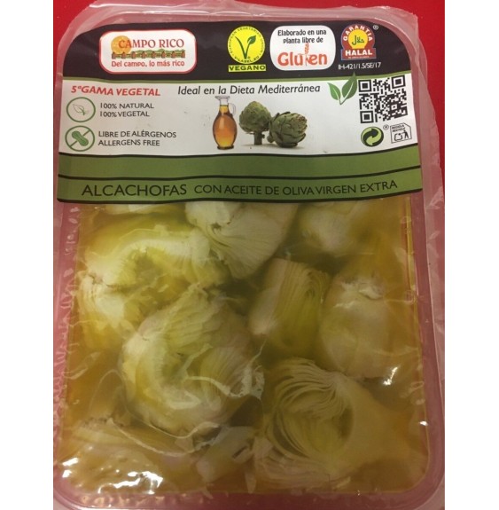 Alcachofas con aceite de oliva Campo Rico 200 g