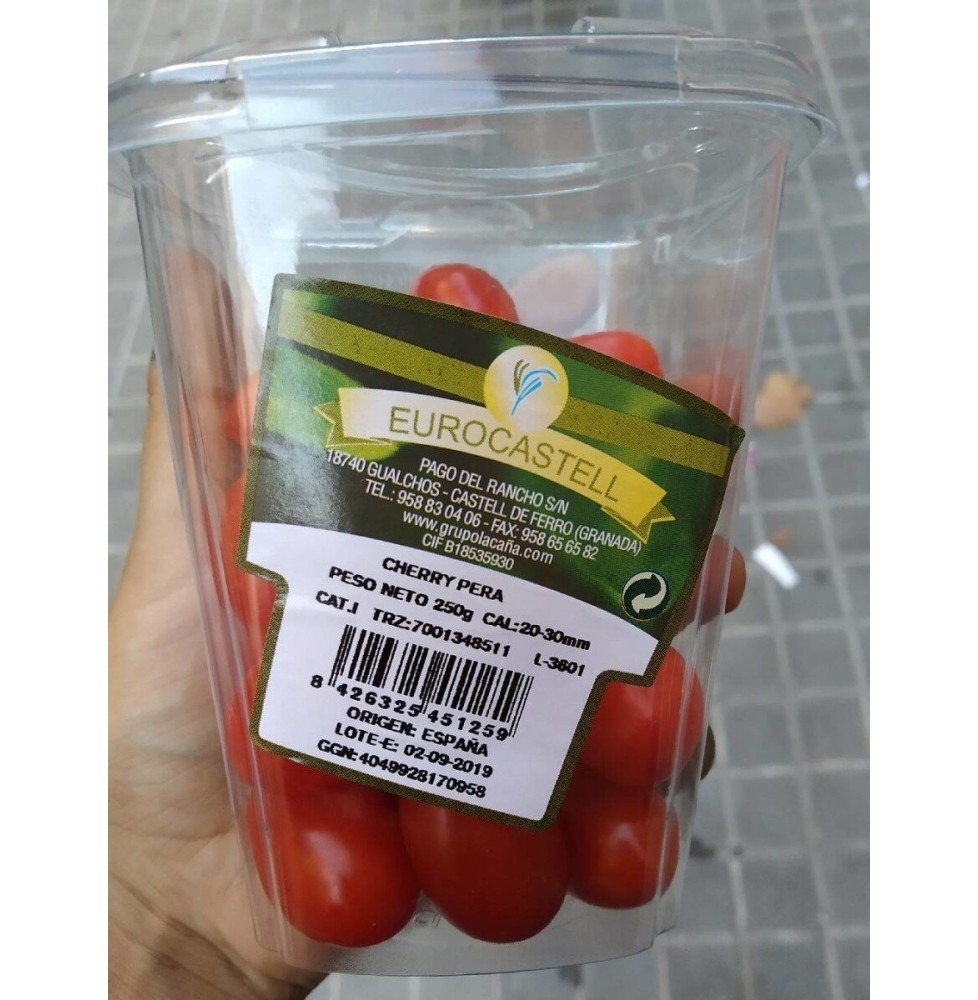 Tomate Cherry pera Eurocastell 250 g