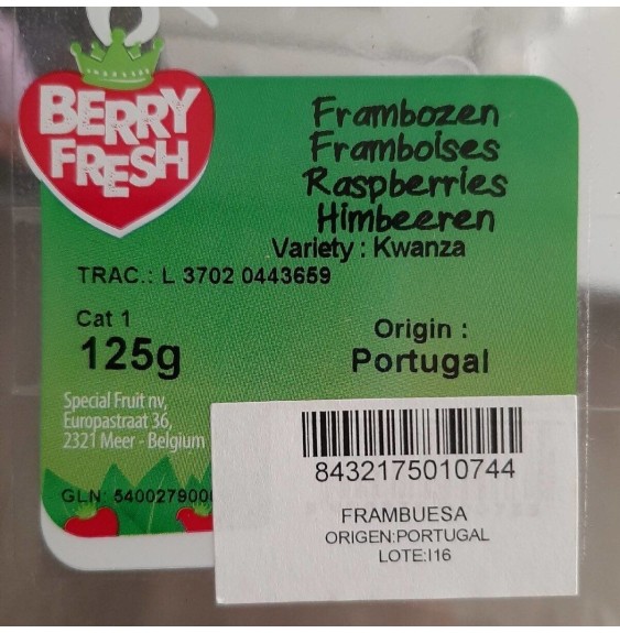 Frambuesas Berry Fresh
