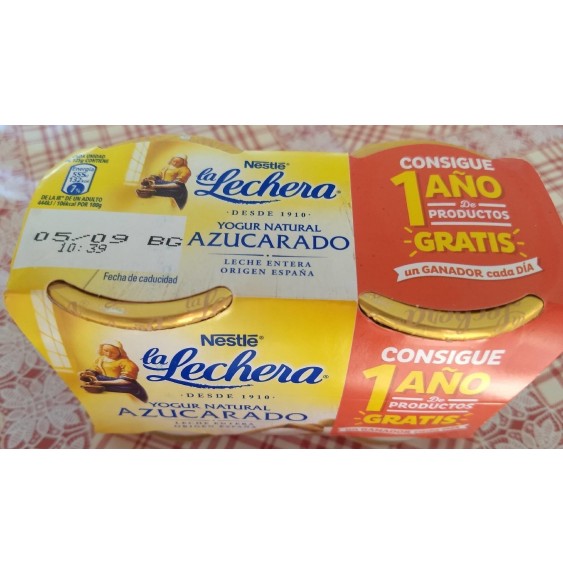 Yogur la Lechera natural azucarado Nestlé