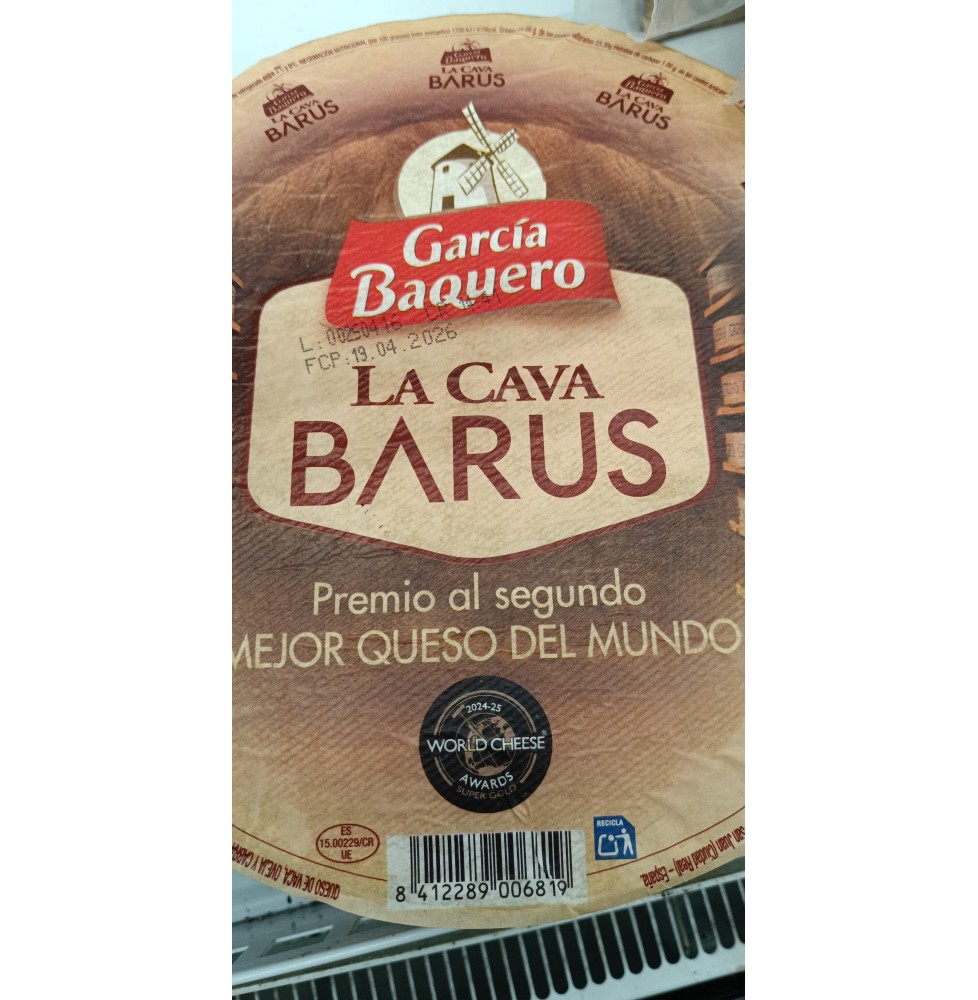 Queso La Cava Barus García Baquero
